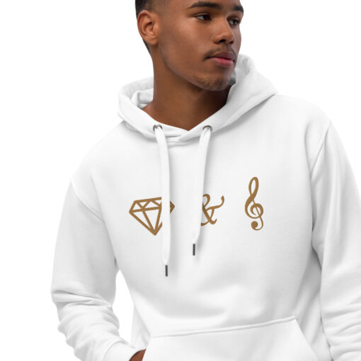 "Stitched" Premium Eco Hoodie in Santero Branco - Image 2